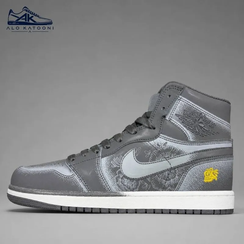 کتونی جردن وان ساقدار فامیلیا رنگ مشکی ذغالی